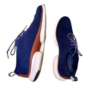 COLE HAAN 3.ZEROGRAND Stitchlite Oxford men’s navy dress shoes size 10.5